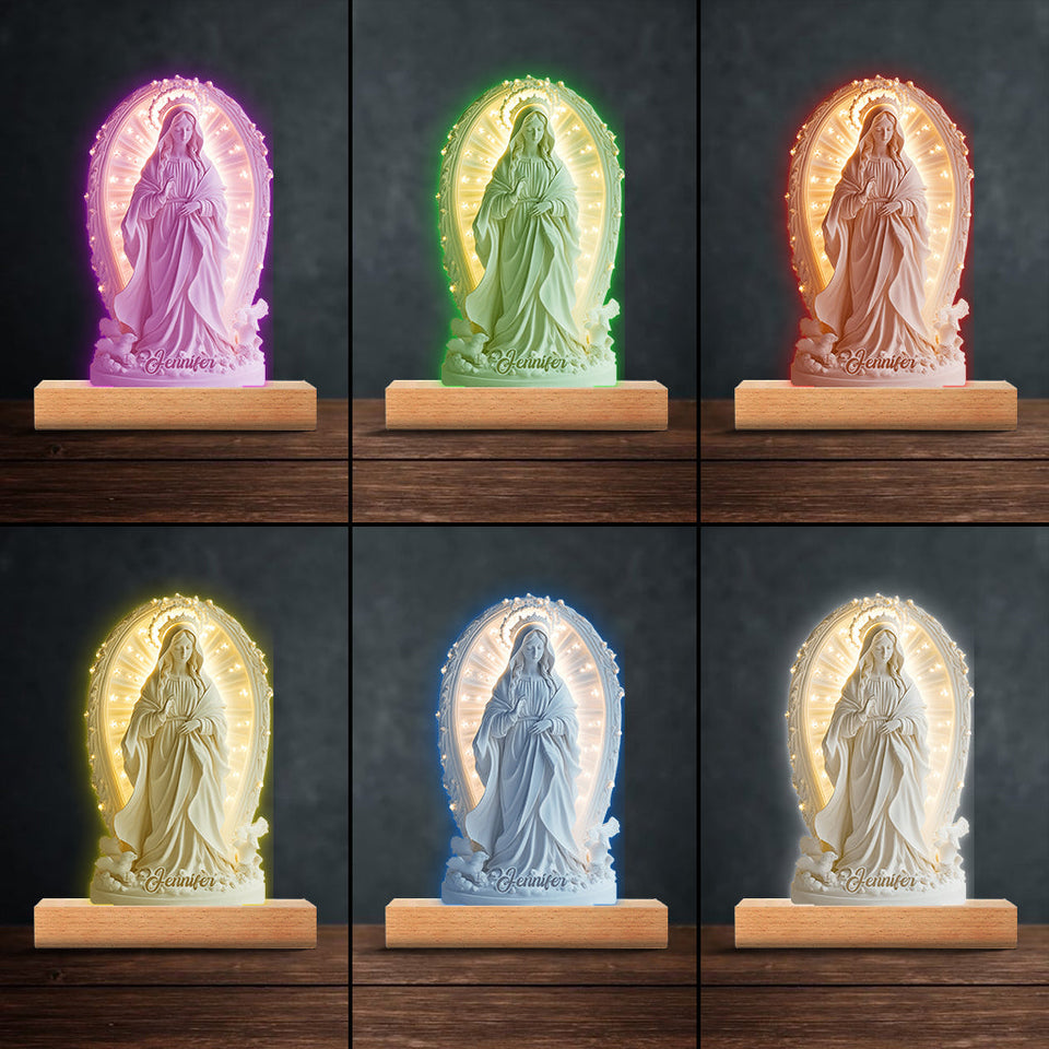 Believer - Personalized Christian Shaped Plaque Light Base