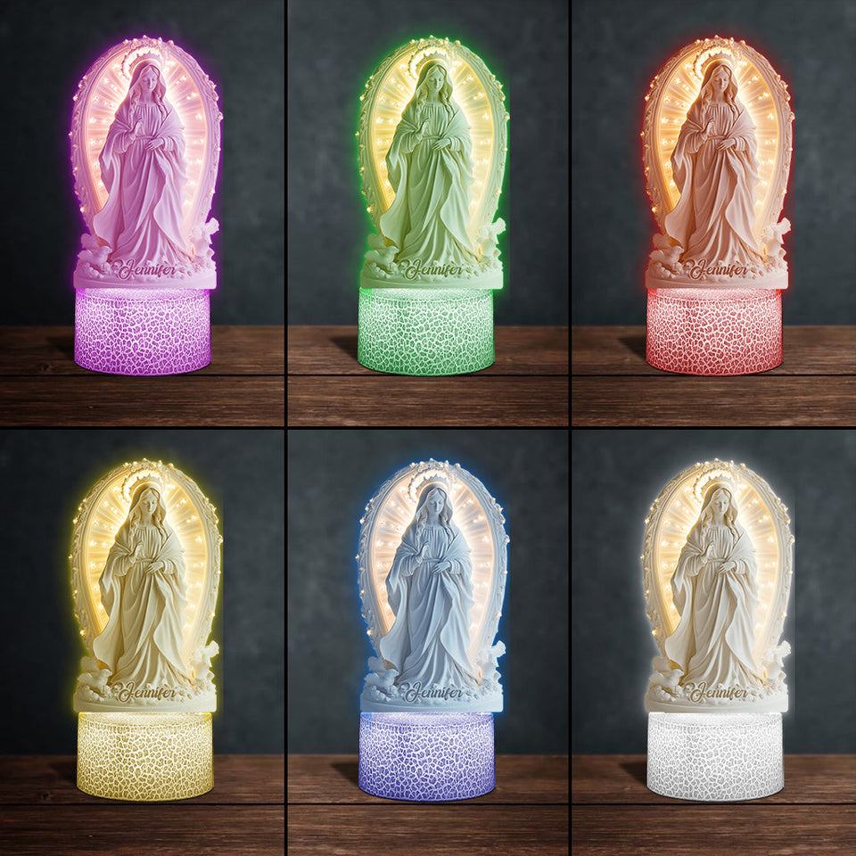 Believer - Personalized Christian Shaped Plaque Light Base