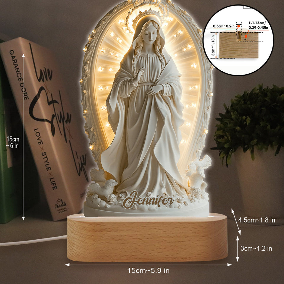 Believer - Personalized Christian Shaped Plaque Light Base