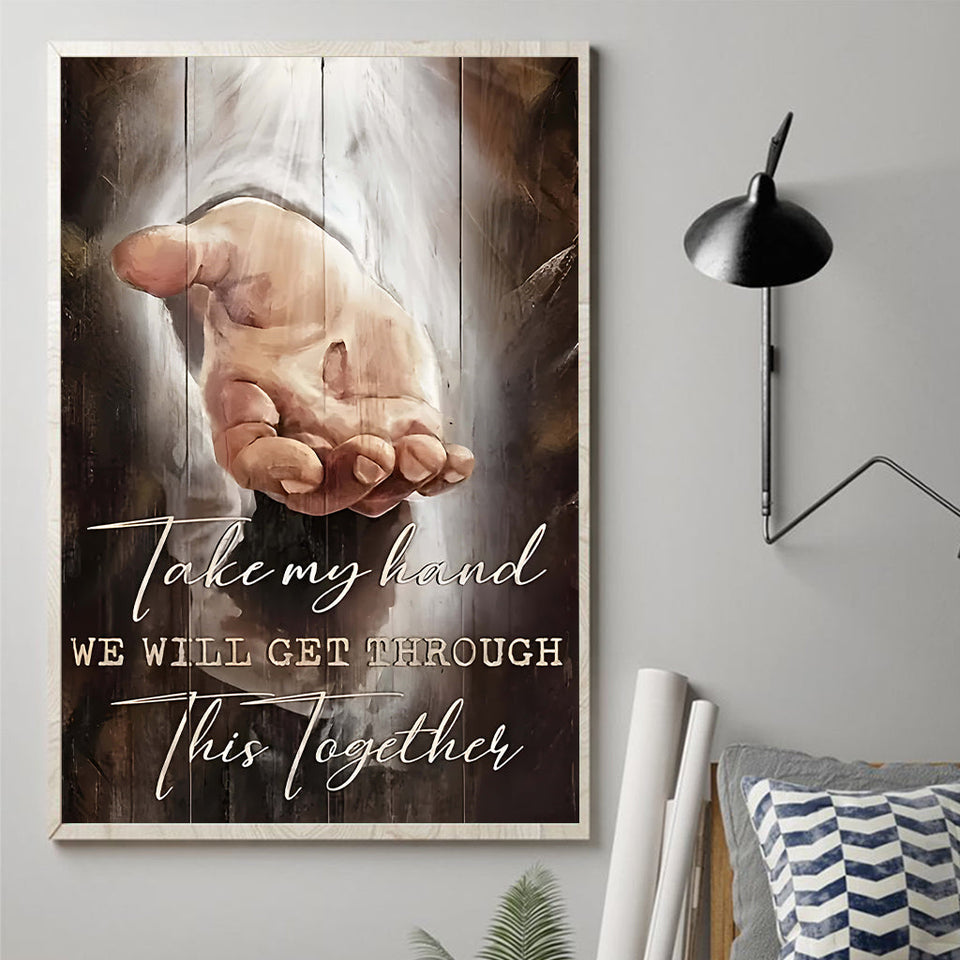 Nous y arriverons - Toile et affiche chrétiennes personnalisées