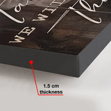 Nous y arriverons - Toile et affiche chrétiennes personnalisées