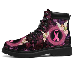 Foi, Espoir, Amour, Ange, Sensibilisation au cancer du sein, Bottes toutes saisons 0622