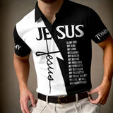 Jésus est mon Dieu - Polo chrétien personnalisé