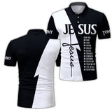 Jésus est mon Dieu - Polo chrétien personnalisé