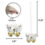 God Says You Are... - Christian Transparent Car Ornament