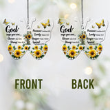 God Says You Are... - Christian Transparent Car Ornament