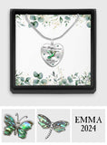 Tes ailes étaient prêtes, mais mon cœur ne l'était pas - Collier pendentif cœur commémoratif personnalisé