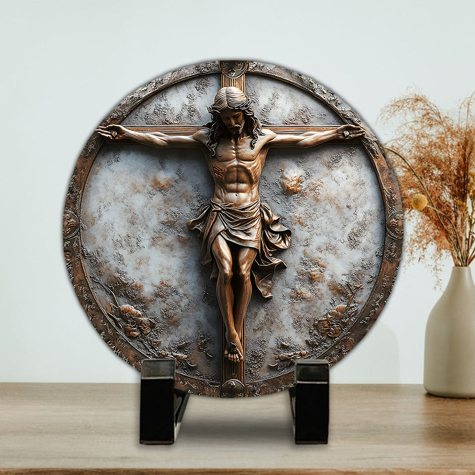 Commence par le Christ - Pierre ronde chrétienne