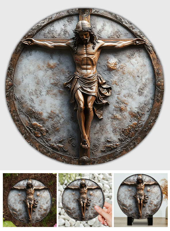 Commence par le Christ - Pierre ronde chrétienne