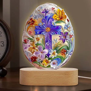 Je crois en toi - Plaque lumineuse personnalisée de forme chrétienne