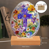 Je crois en toi - Plaque lumineuse personnalisée de forme chrétienne