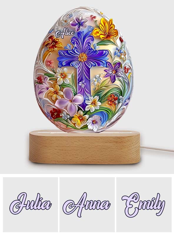 Je crois en toi - Plaque lumineuse personnalisée de forme chrétienne