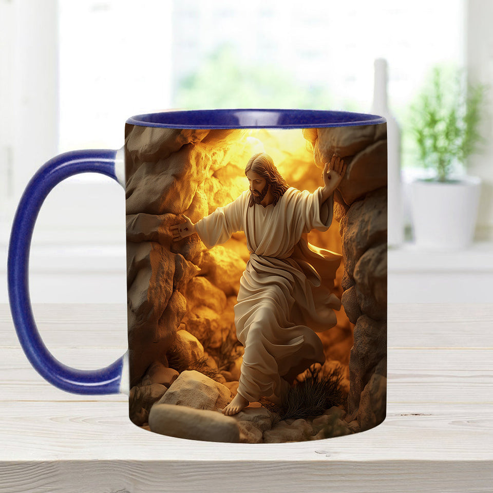 He Is Risen - Personalized Christian Accent Mug