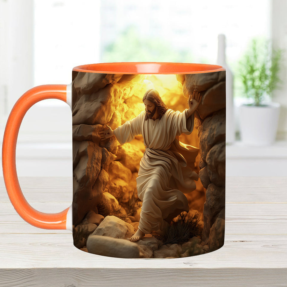 He Is Risen - Personalized Christian Accent Mug