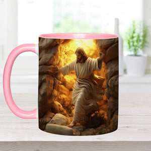 He Is Risen - Personalized Christian Accent Mug