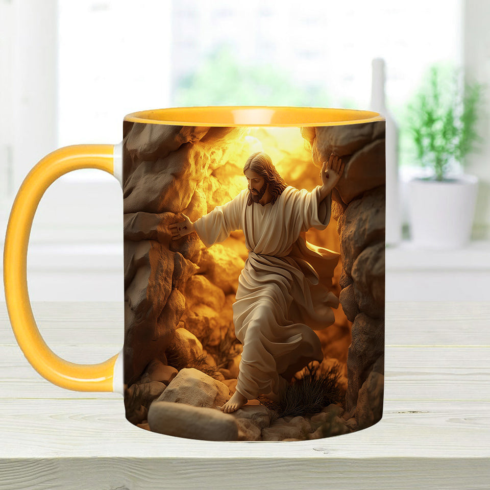 He Is Risen - Personalized Christian Accent Mug