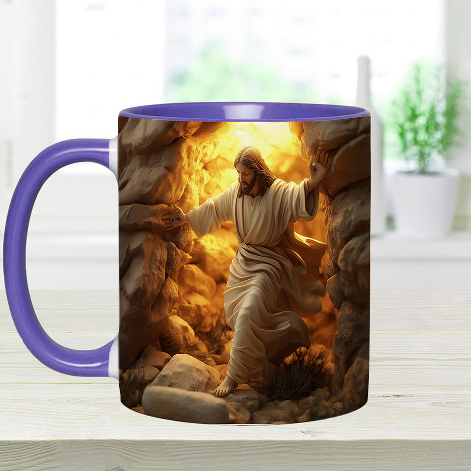 He Is Risen - Personalized Christian Accent Mug