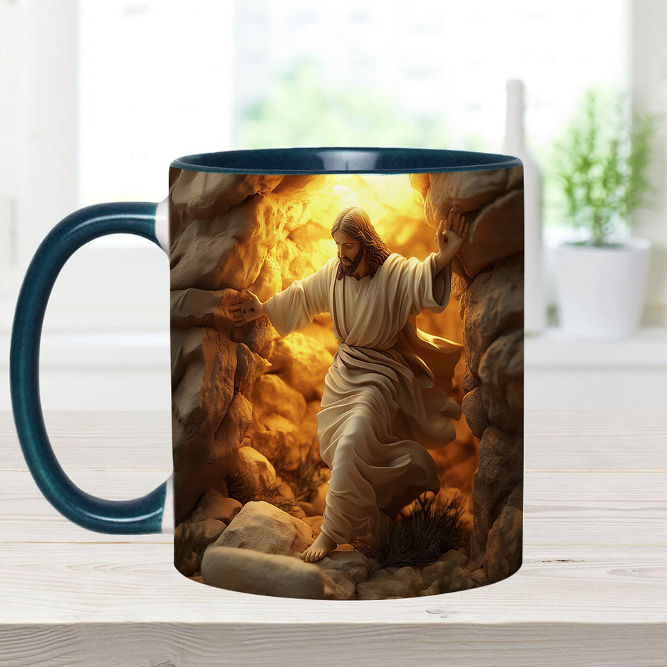 He Is Risen - Personalized Christian Accent Mug