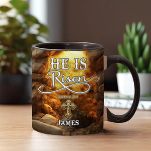 He Is Risen - Personalized Christian Accent Mug