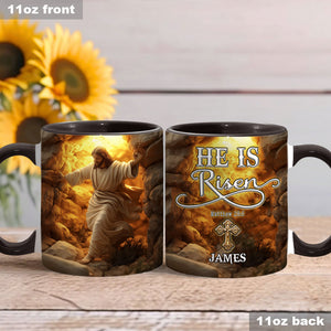 He Is Risen - Personalized Christian Accent Mug