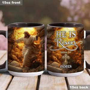 He Is Risen - Personalized Christian Accent Mug