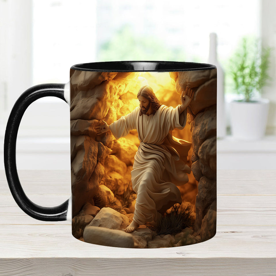 He Is Risen - Personalized Christian Accent Mug