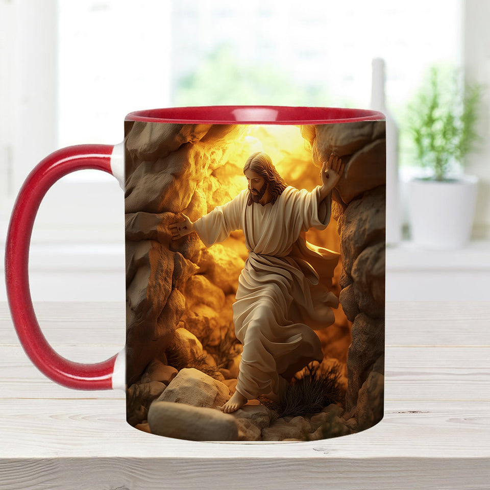 He Is Risen - Personalized Christian Accent Mug