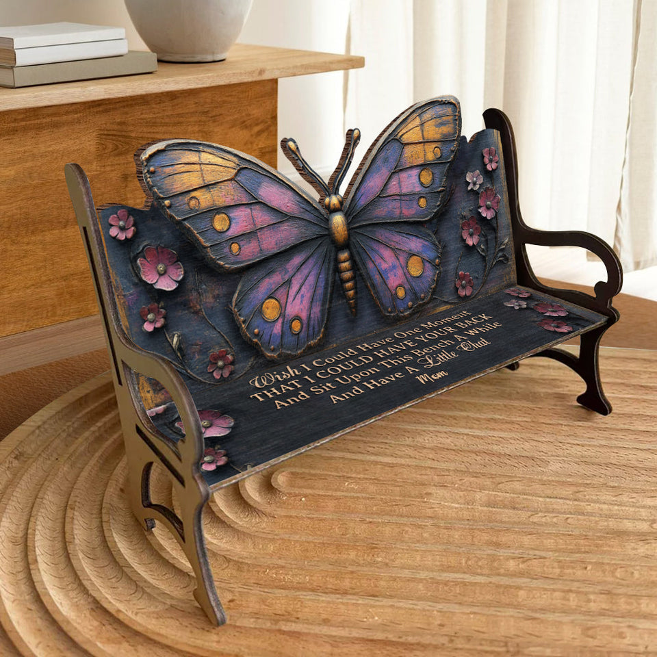 Je te soutiens - Banc commémoratif en bois personnalisé