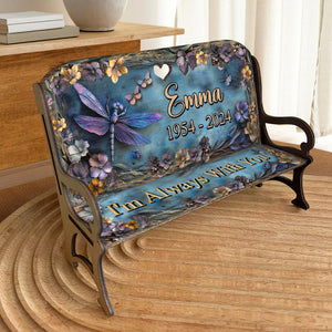 Je suis toujours avec toi - Banc commémoratif en bois personnalisé