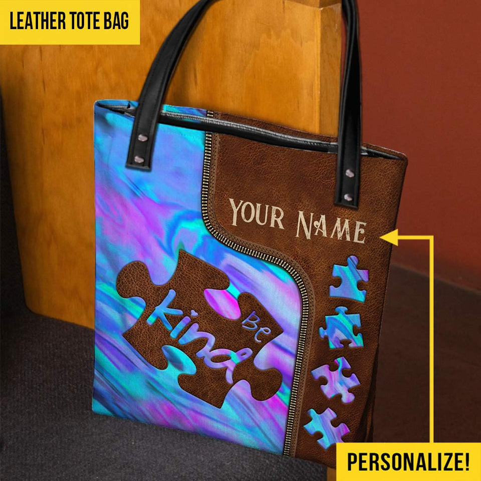 Soyez bienveillant - Sac fourre-tout personnalisé pour la sensibilisation à l'autisme