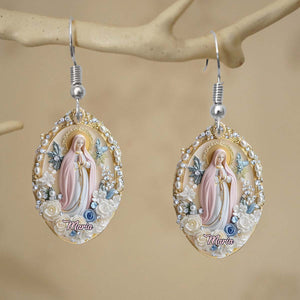 Croyant - Boucles d'oreilles chrétiennes personnalisées