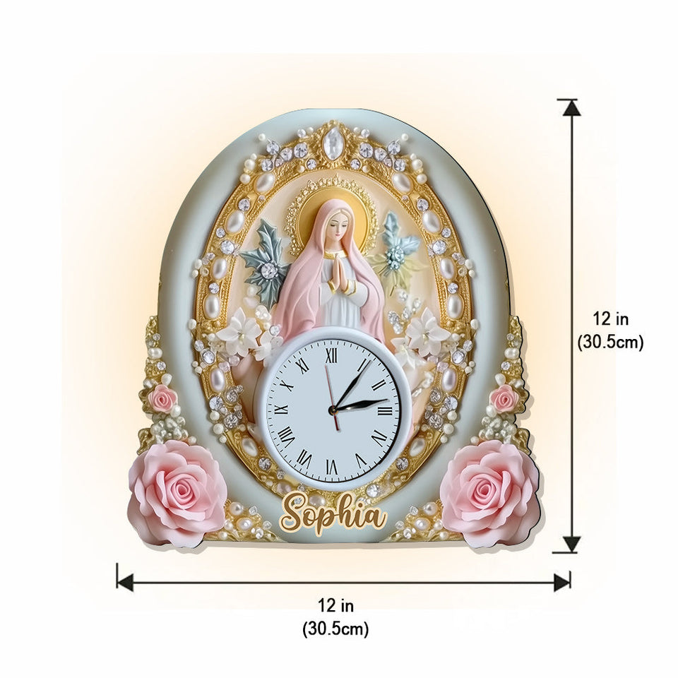 Believer - Personalized Christian LED Light Wall Clock