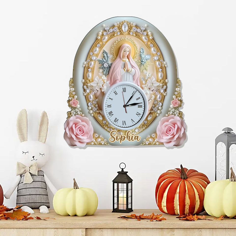 Believer - Personalized Christian LED Light Wall Clock