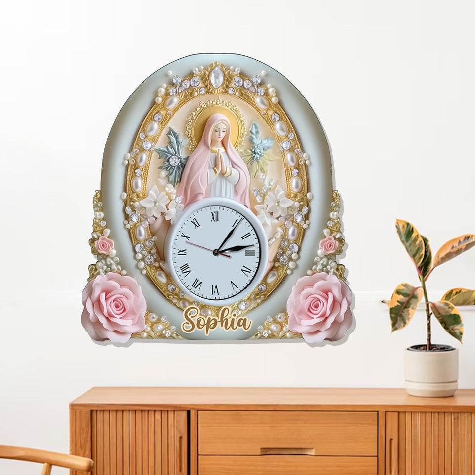Believer - Personalized Christian LED Light Wall Clock
