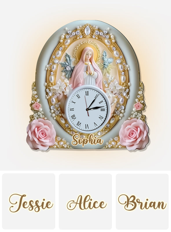Believer - Personalized Christian LED Light Wall Clock