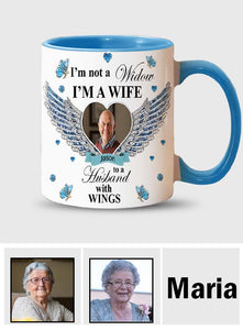 I'm Not A Widow - Personalized Memorial Accent Mug