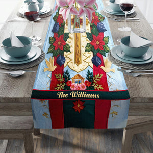 Croire - Chemin de table chrétien personnalisé