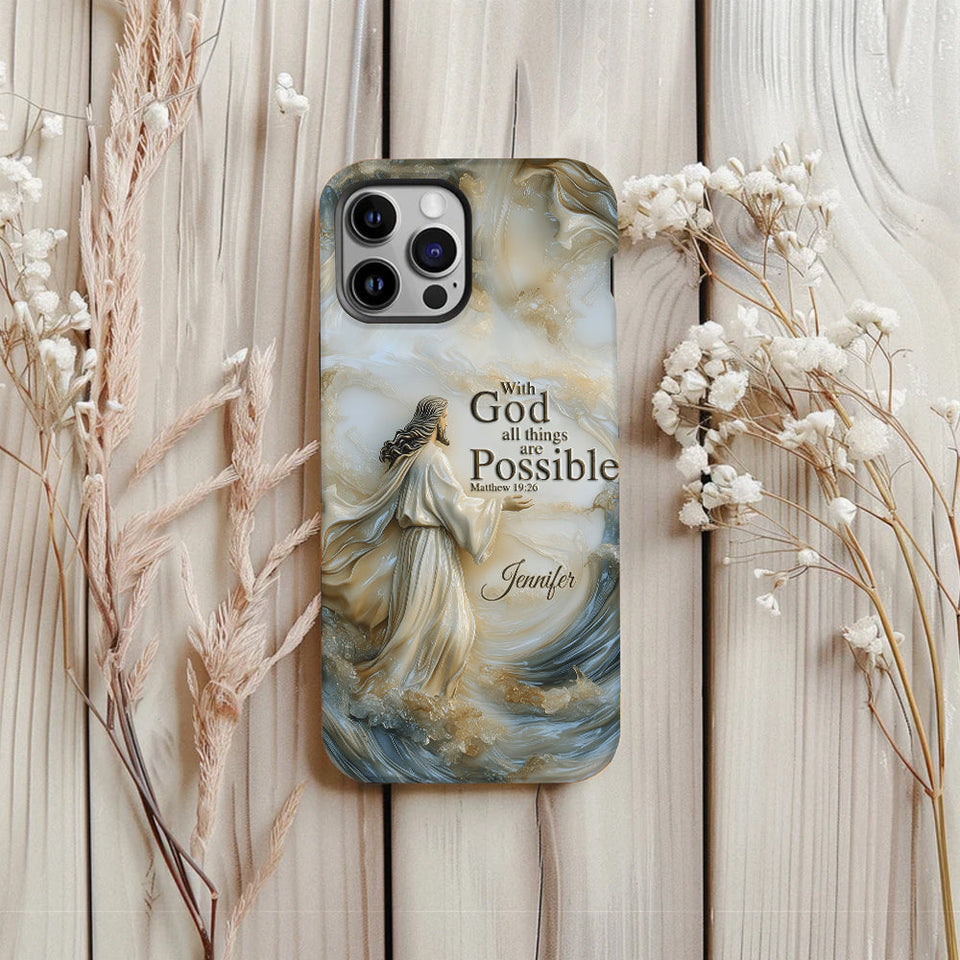 With God - Personalized Christian Full Print Phone Case