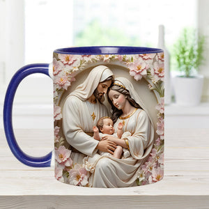 The Holy Family - Personalized Christian Accent Mug