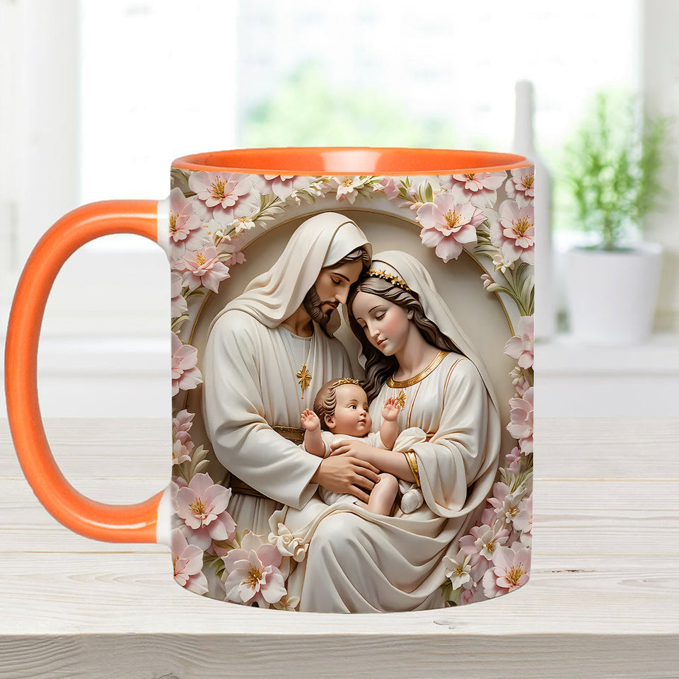 The Holy Family - Personalized Christian Accent Mug