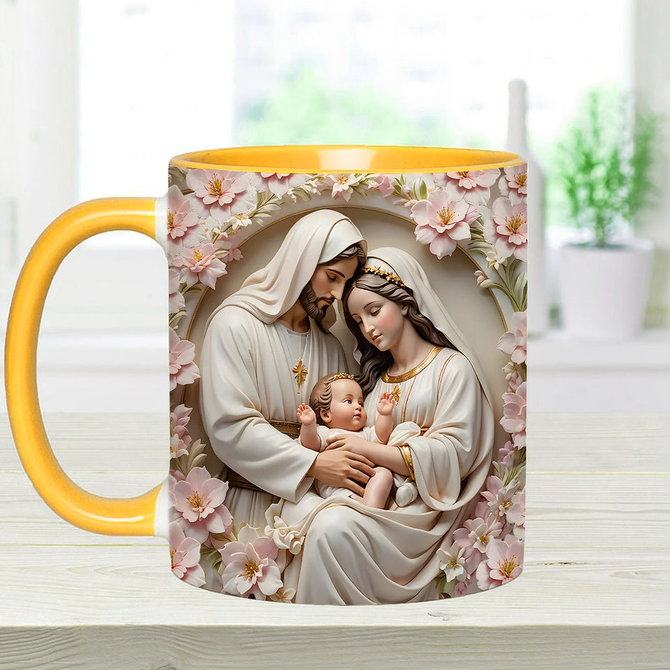 The Holy Family - Personalized Christian Accent Mug