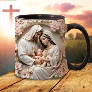 The Holy Family - Personalized Christian Accent Mug