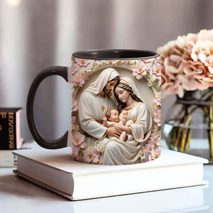 The Holy Family - Personalized Christian Accent Mug