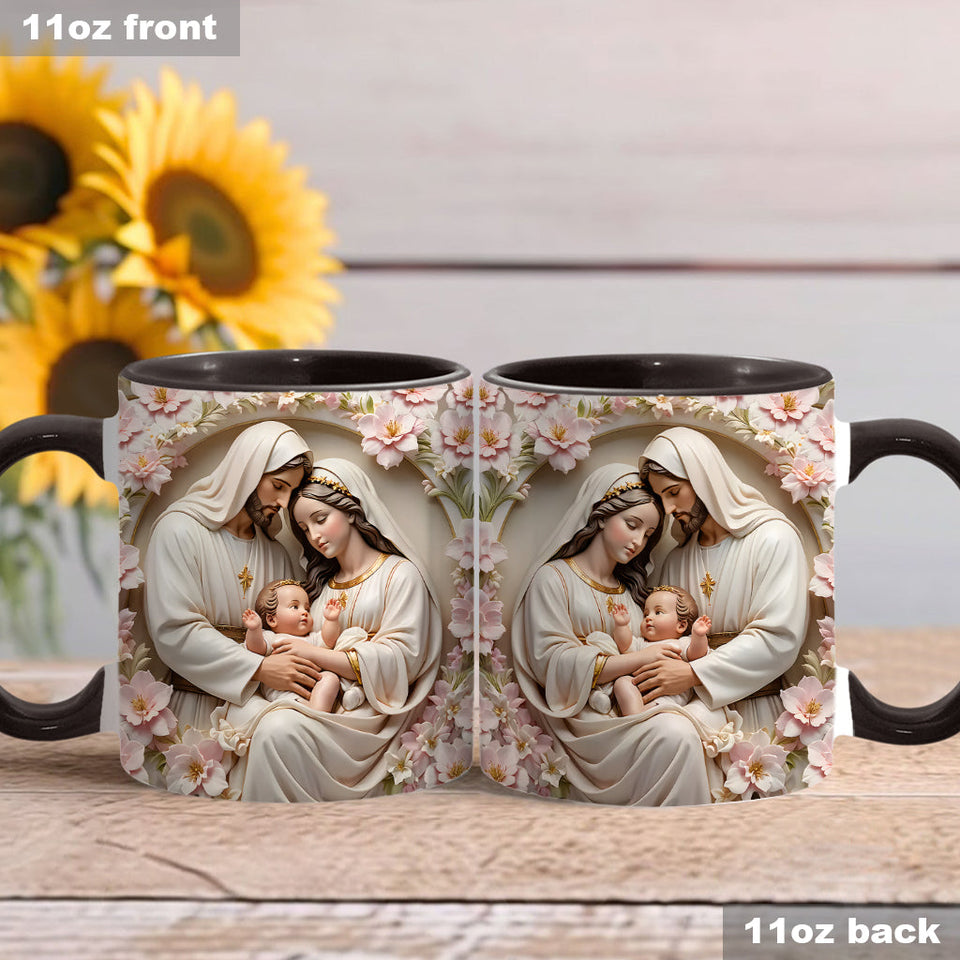 The Holy Family - Personalized Christian Accent Mug