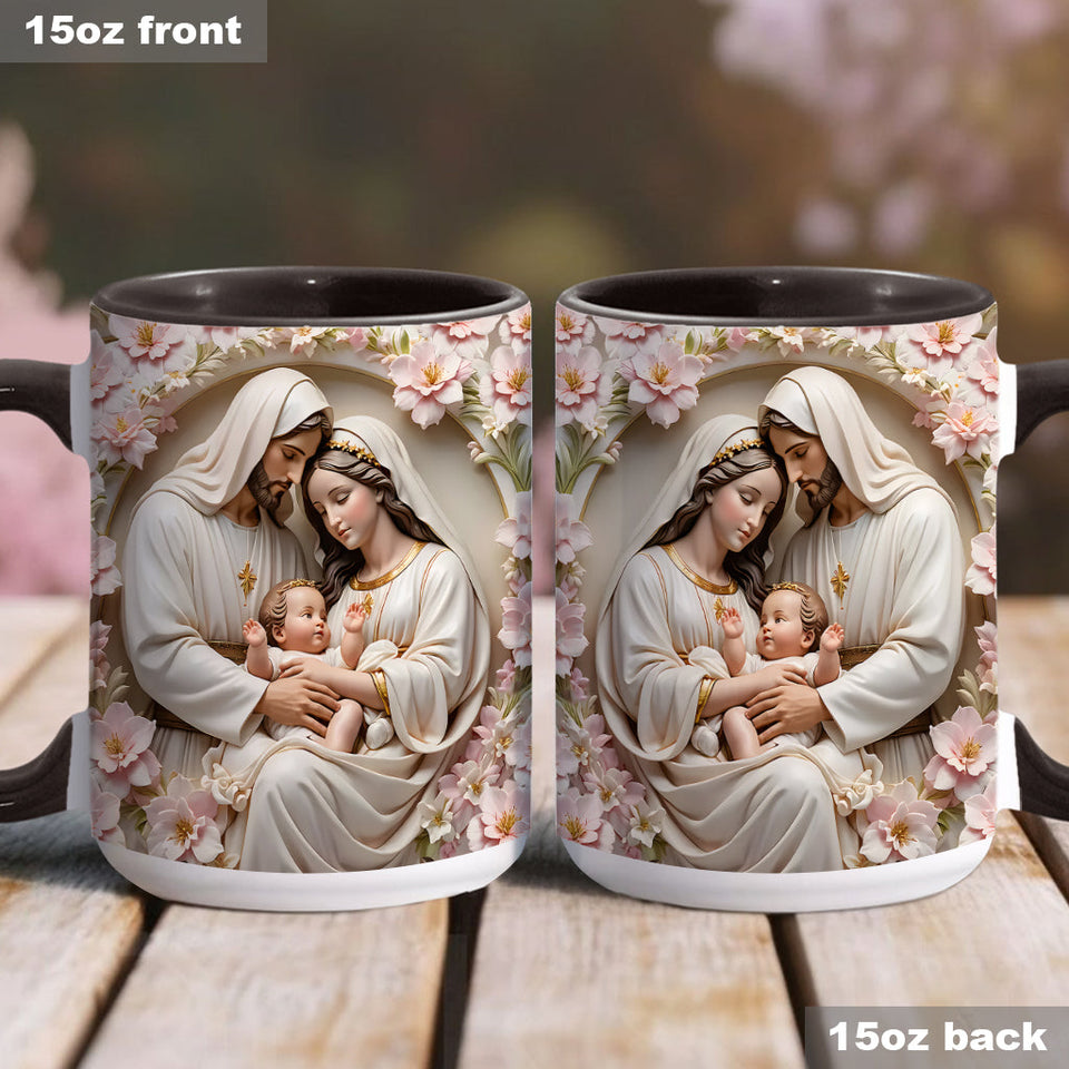 The Holy Family - Personalized Christian Accent Mug