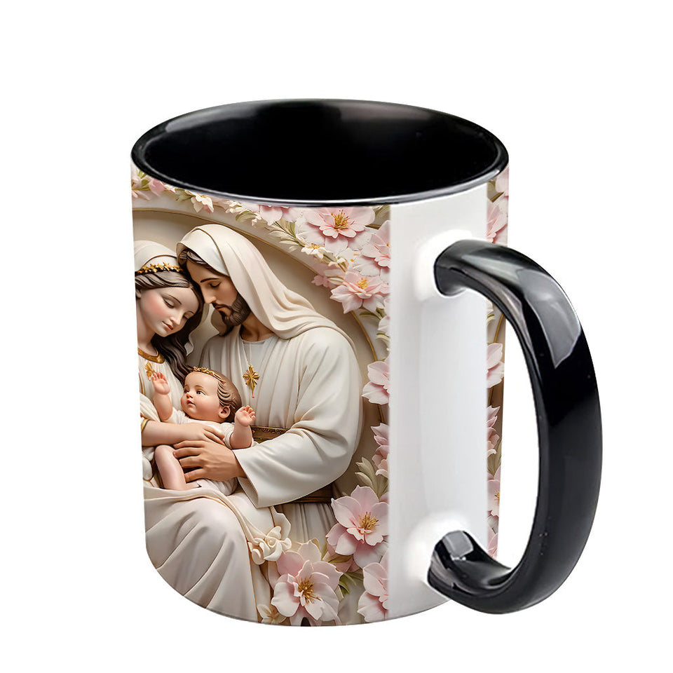 The Holy Family - Personalized Christian Accent Mug