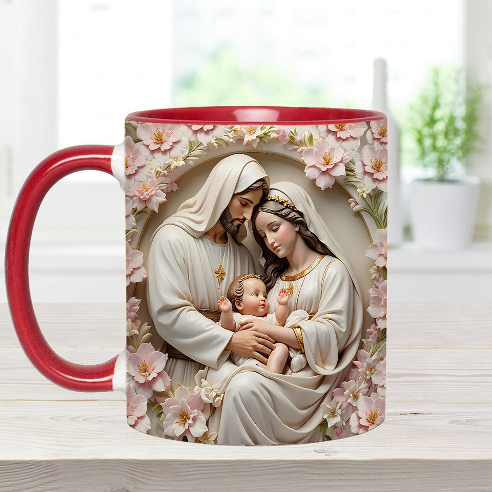 The Holy Family - Personalized Christian Accent Mug