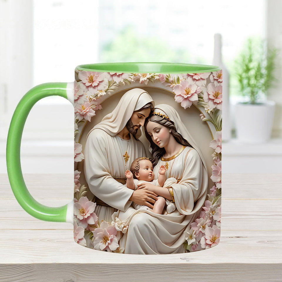 The Holy Family - Personalized Christian Accent Mug