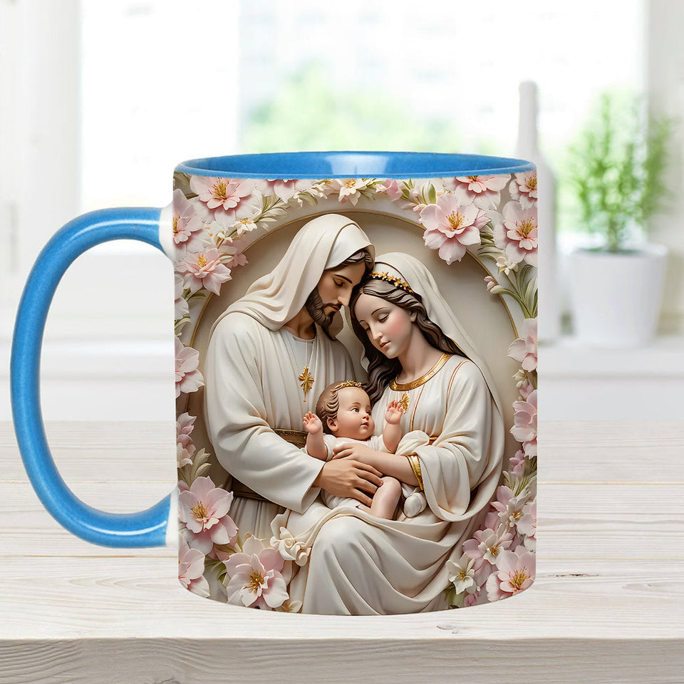 The Holy Family - Personalized Christian Accent Mug