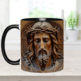 Vintage Jesus Art - Personalized Christian Accent Mug